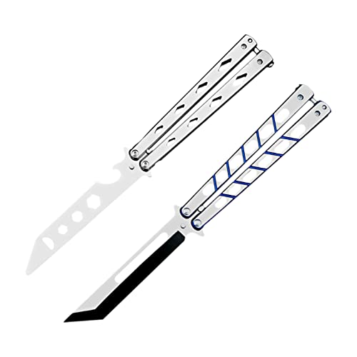 Dzmuero Butterfly Trainer, Messer, 2 Pack Ungeschärfte Klinge Übungs , Für Trainingsmesser Anfänger Dzmuero Butterfly Trainer, Messer, 2 Pack Ungeschärfte Klinge Übungs , Für Trainingsmesser Anfänger von Dzmuero