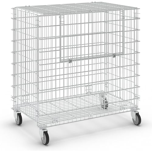 Gitterwagen abschließbar | 150KG Tragkraft | 2 Ladeklappen 4 Lenkrollen | Vielseitig einsetzbar als Ballwagen, Gitterbox für Sportgeräte und Bälle | robuster Lagerwagen 585x950x870mm Gitterwagen abschließbar | 150KG Tragkraft | 2 Ladeklappen 4 Lenkrollen | Vielseitig einsetzbar als Ballwagen, Gitterbox für Sportgeräte und Bälle | robuster Lagerwagen 585x950x870mm von Certeo