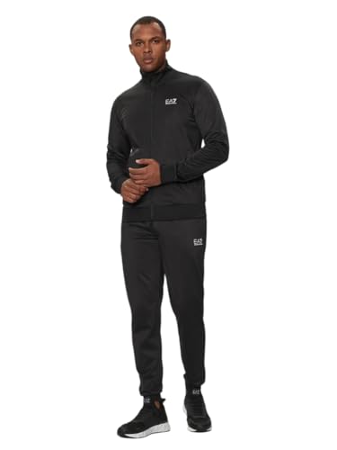 EA7 Emporio Armani Herren-Trainingsanzug aus Polyester 8NPV65PJHCZ 8058997878388 - Schwarz Schwarz 1200 von EA7