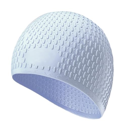 Unisex-Badekappe, Silikon-Badekappe für langes/kurzes Haar, wasserdicht, flexibel, für Damen, Herren, Erwachsene, Kinder Unisex-Badekappe, Silikon-Badekappe für langes/kurzes Haar, wasserdicht, flexibel, für Damen, Herren, Erwachsene, Kinder von EAJORN