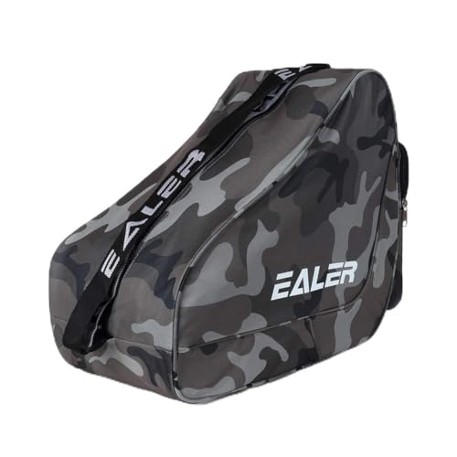 EALER Robuste Tragetasche für Eishockey-Skate, Verstellbarer Schultergurt, Camouflage-Asche von EALER
