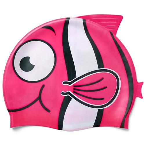 EANAGO Silikon Badekappe Mädchen >Fisch< modische Badehaube Kinder zum Schwimmen und Trainieren - passend für ca. 4 bis 12 Jahre - Bademütze Kinder Swimming Cap EANAGO Silikon Badekappe Mädchen >Fisch< modische Badehaube Kinder zum Schwimmen und Trainieren - passend für ca. 4 bis 12 Jahre - Bademütze Kinder Swimming Cap von EANAGO