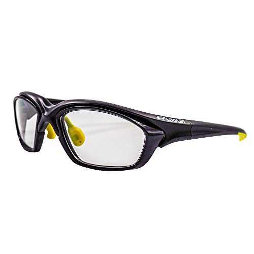 eassun RX Sport-Sonnenbrille, Unisex, Erwachsene, Mattschwarz, Größe S von EASSUN