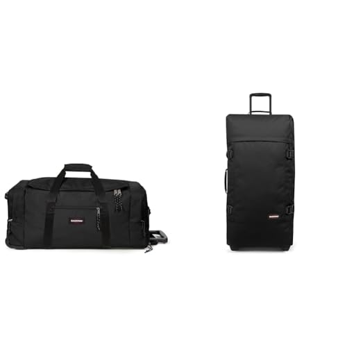 EASTPAK - Leatherface L + - Reisetasche, 86.5 x 36.5 x 38, 104 L, Black (Schwarz) & TRANVERZ L - Koffer, 79 x 40 x 33, 121 L, Black (Schwarz) von EASTPAK