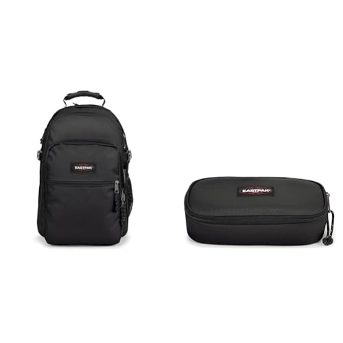 EASTPAK Tutor Rucksack, 48 cm, 39 L, Black (Schwarz) & Oval XL Single Federmäppchen, 22 cm, Schwarz (Black) von EASTPAK