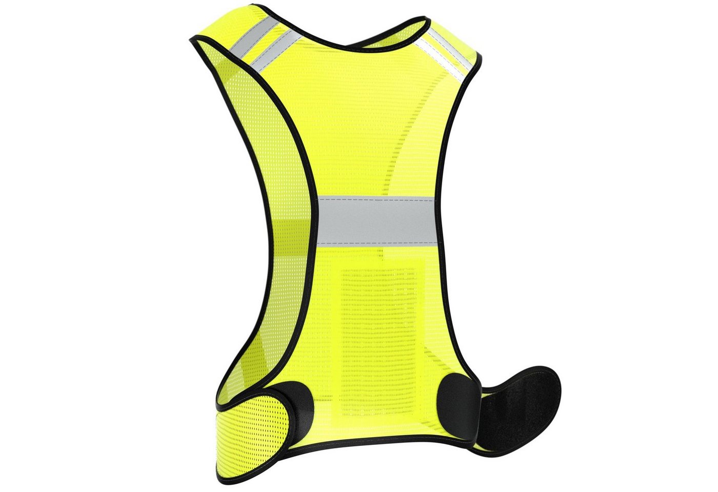 EAZY CASE Warnweste Universal Warnweste mit Klett Warnweste für Sport Reflektoren Sichtbarkeit im Straßenverkehr Gelb von EAZY CASE