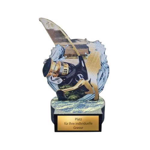 EBERiX · Angelpokal aus Holz · Wunschgravur inklusive · Angelsport Trophäe · stilvoller Holzpokal 16 cm hoch · personalisierbar für Angler & Vereine EBERiX · Angelpokal aus Holz · Wunschgravur inklusive · Angelsport Trophäe · stilvoller Holzpokal 16 cm hoch · personalisierbar für Angler & Vereine von EBERiX POKALE