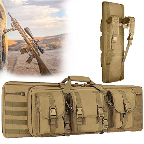 EBSBAG Rucksack für Gewehre und Pistolen, Aufbewahrungstasche für Airsoft-Gewehre, Waffenscheide, große Kapazität, Tan-118 cm (Tan 93 cm) von EBSBAG