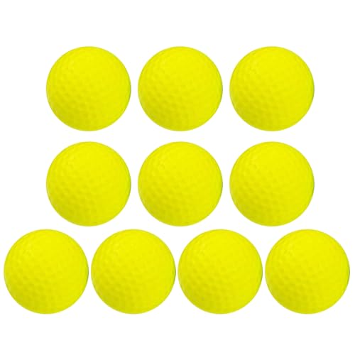 EBVincxmk Übungsball aus PU-Schaumstoff, realistisches Gefühl, weicher Golfball für drinnen und draußen, 10 Stück von EBVincxmk