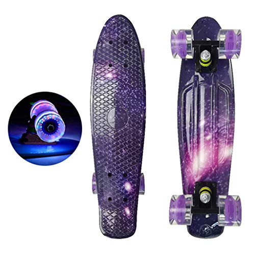 Skateboard, blinkende Räder, 55,9 cm, für Erwachsene, Kinder, Teenager von EBVincxmk