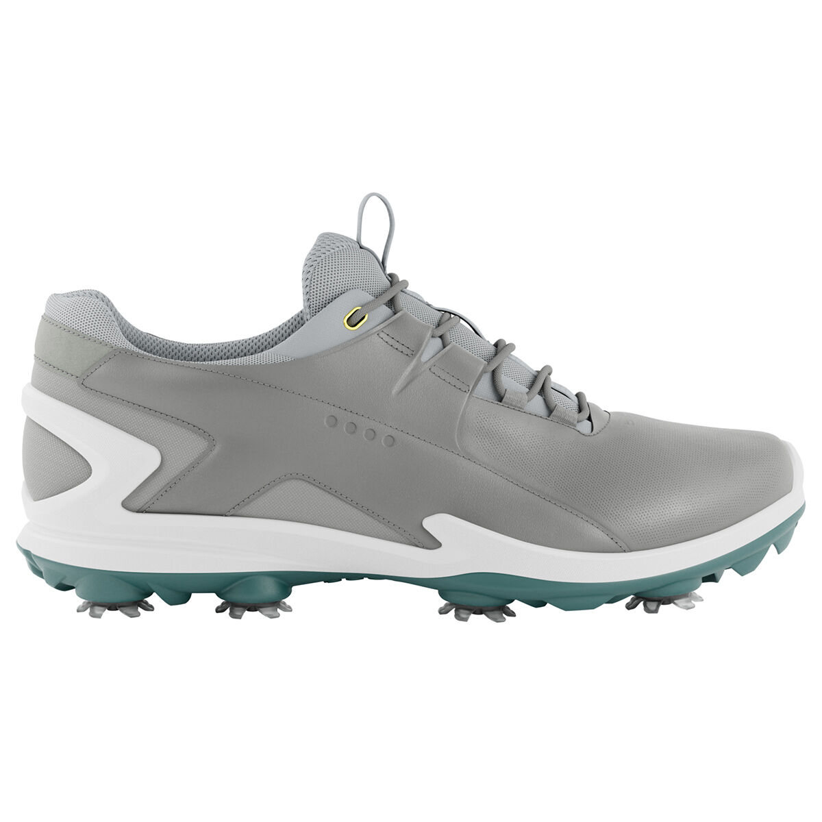 ECCO Mens Grey and Green Waterproof BIOM Tour Spiked Golf Shoes, Size: 9 | American Golf von ECCO