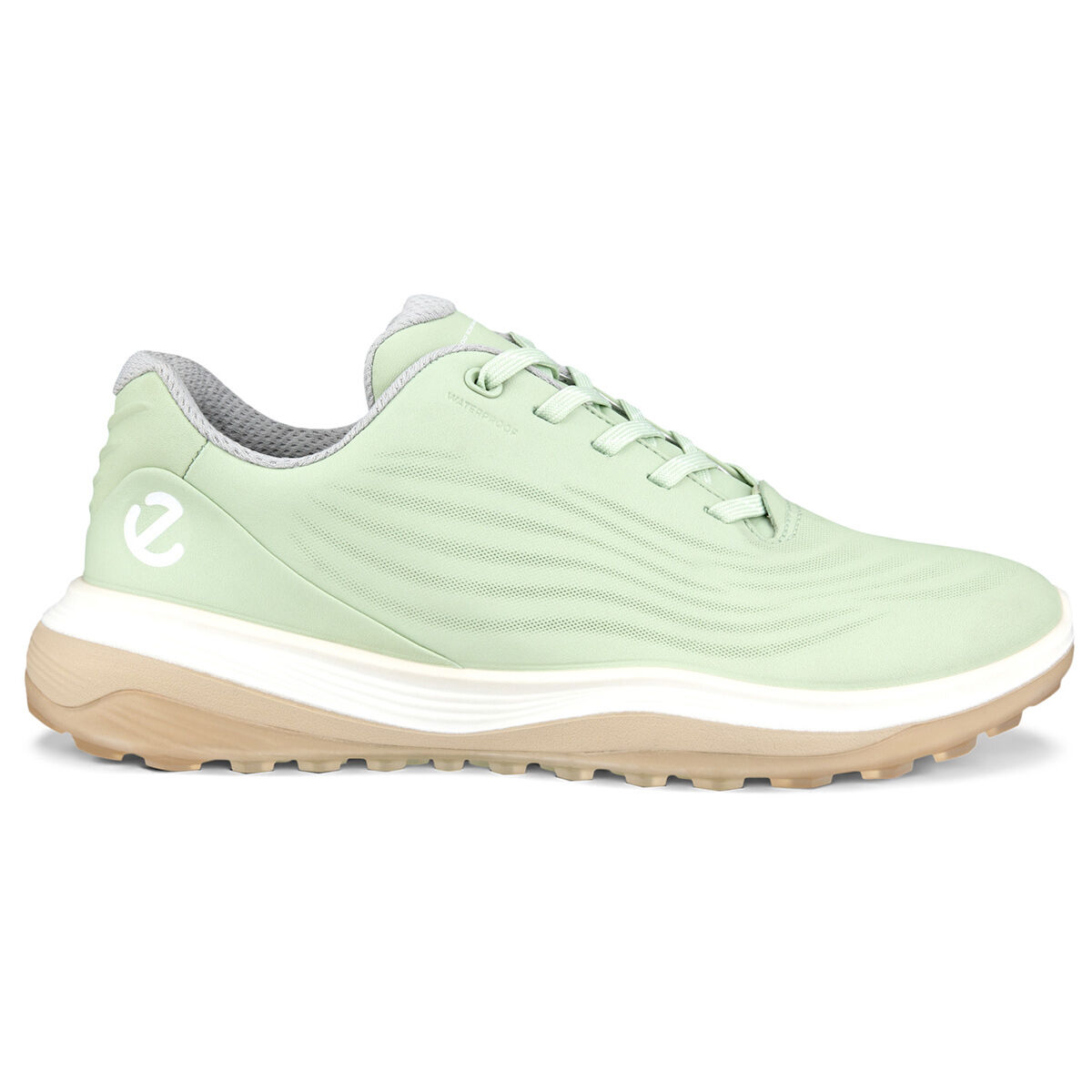 ECCO Womens LT1 Waterproof Spikeless Golf Shoes, Female, Matcha, 4-4.5 | American Golf von ECCO