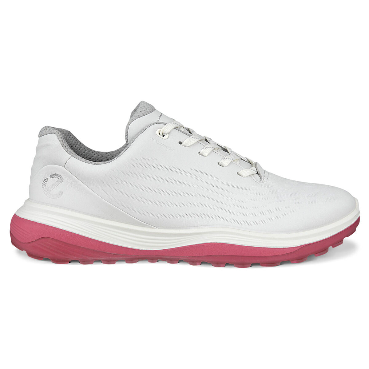 ECCO Womens LT1 Waterproof Spikeless Golf Shoes, Female, White/bubble, 4-4.5 | American Golf von ECCO