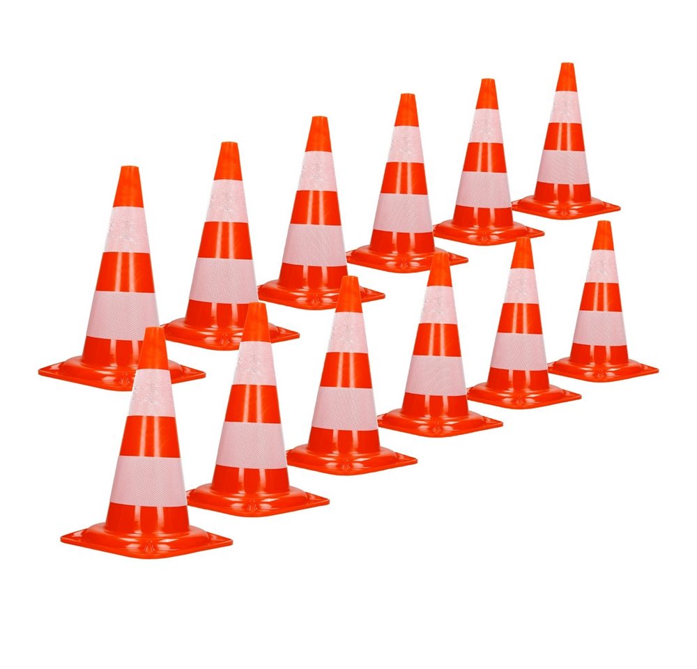 ECD Germany Warndreieck Verkehrsleitkegel aus PVC mit 2 reflektierenden Streifen, 12-tlg., Verkehrskegel Pylone 47cm Warnleitkegel Warnkegel Leitkegel ECD Germany Warndreieck Verkehrsleitkegel aus PVC mit 2 reflektierenden Streifen, 12-tlg., Verkehrskegel Pylone 47cm Warnleitkegel Warnkegel Leitkegel von ECD Germany