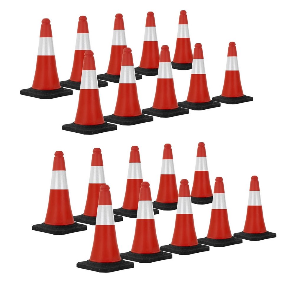 ECD Germany Warndreieck Verkehrsleitkegel aus PVC mit 2 reflektierenden Streifen, 20-tlg., Verkehrskegel Pylone 51cm Warnleitkegel Warnkegel Leitkegel ECD Germany Warndreieck Verkehrsleitkegel aus PVC mit 2 reflektierenden Streifen, 20-tlg., Verkehrskegel Pylone 51cm Warnleitkegel Warnkegel Leitkegel von ECD Germany