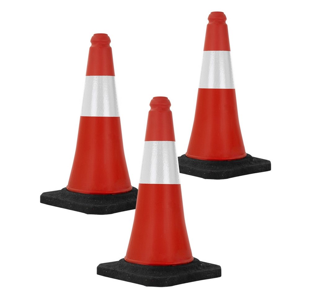ECD Germany Warndreieck Verkehrsleitkegel aus PVC mit 2 reflektierenden Streifen, 3-tlg., Verkehrskegel Pylone 51cm Warnleitkegel Warnkegel Leitkegel ECD Germany Warndreieck Verkehrsleitkegel aus PVC mit 2 reflektierenden Streifen, 3-tlg., Verkehrskegel Pylone 51cm Warnleitkegel Warnkegel Leitkegel von ECD Germany