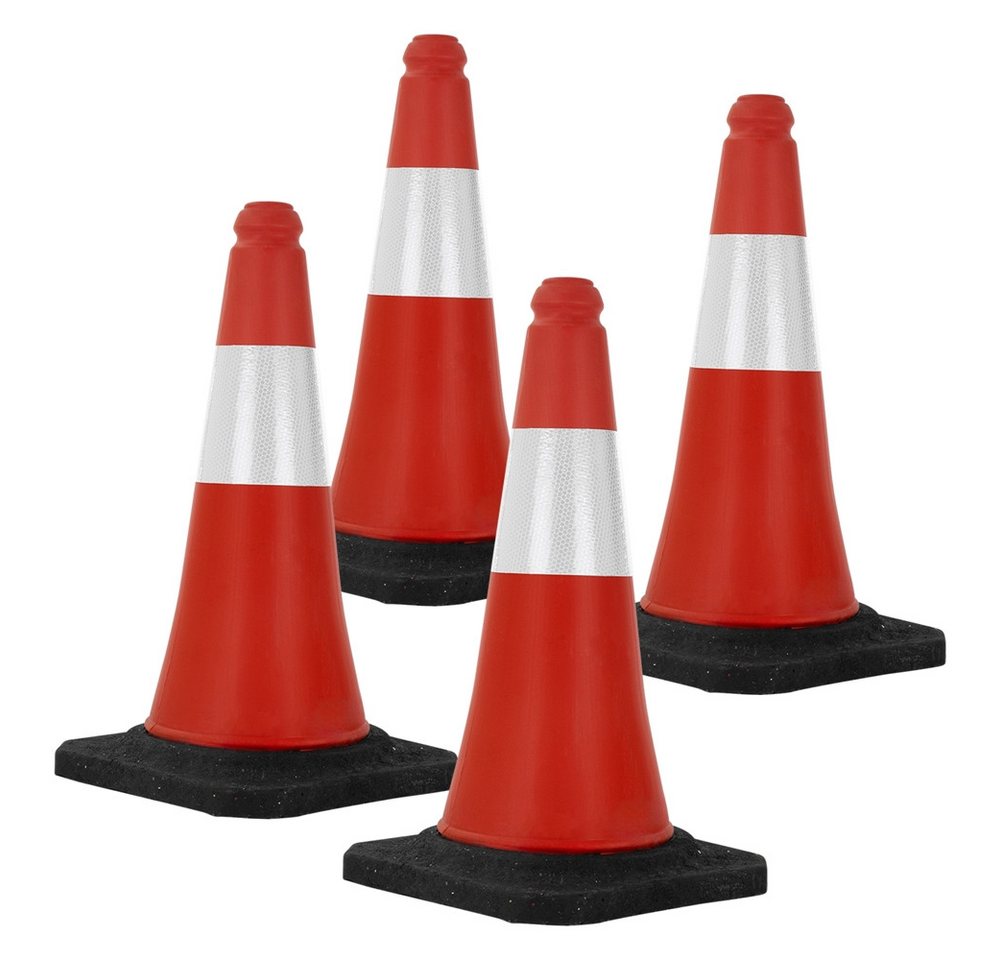 ECD Germany Warndreieck Verkehrsleitkegel aus PVC mit 2 reflektierenden Streifen, 4-tlg., Verkehrskegel Pylone 51cm Warnleitkegel Warnkegel Leitkegel ECD Germany Warndreieck Verkehrsleitkegel aus PVC mit 2 reflektierenden Streifen, 4-tlg., Verkehrskegel Pylone 51cm Warnleitkegel Warnkegel Leitkegel von ECD Germany