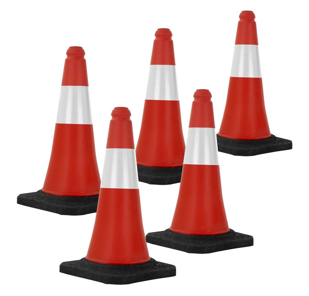 ECD Germany Warndreieck Verkehrsleitkegel aus PVC mit 2 reflektierenden Streifen, 5-tlg., Verkehrskegel Pylone 51cm Warnleitkegel Warnkegel Leitkegel ECD Germany Warndreieck Verkehrsleitkegel aus PVC mit 2 reflektierenden Streifen, 5-tlg., Verkehrskegel Pylone 51cm Warnleitkegel Warnkegel Leitkegel von ECD Germany