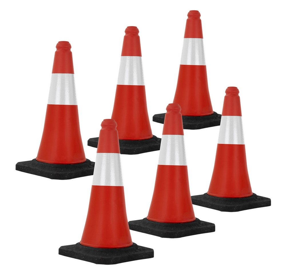 ECD Germany Warndreieck Verkehrsleitkegel aus PVC mit 2 reflektierenden Streifen, 6-tlg., Verkehrskegel Pylone 51cm Warnleitkegel Warnkegel Leitkegel ECD Germany Warndreieck Verkehrsleitkegel aus PVC mit 2 reflektierenden Streifen, 6-tlg., Verkehrskegel Pylone 51cm Warnleitkegel Warnkegel Leitkegel von ECD Germany