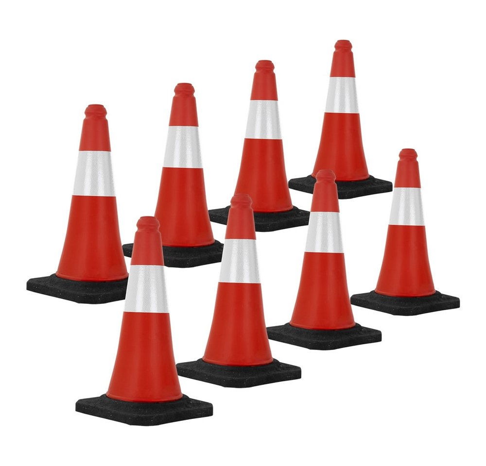 ECD Germany Warndreieck Verkehrsleitkegel aus PVC mit 2 reflektierenden Streifen, 8-tlg., Verkehrskegel Pylone 51cm Warnleitkegel Warnkegel Leitkegel ECD Germany Warndreieck Verkehrsleitkegel aus PVC mit 2 reflektierenden Streifen, 8-tlg., Verkehrskegel Pylone 51cm Warnleitkegel Warnkegel Leitkegel von ECD Germany