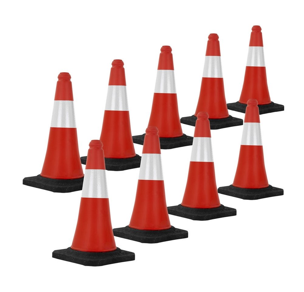 ECD Germany Warndreieck Verkehrsleitkegel aus PVC mit 2 reflektierenden Streifen, 9-tlg., Verkehrskegel Pylone 51cm Warnleitkegel Warnkegel Leitkegel ECD Germany Warndreieck Verkehrsleitkegel aus PVC mit 2 reflektierenden Streifen, 9-tlg., Verkehrskegel Pylone 51cm Warnleitkegel Warnkegel Leitkegel von ECD Germany