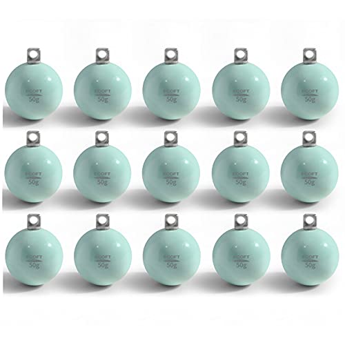 ECOFT Bleifreie Angelgewichte, Sinker, 20 g - 200 g, beschichtete Eiersenker, Kanonenkugelgewichte, verschiedene Größen, Beutel und Angelgewichte, Sortimentsbox, bleifrei, Angelgewichte, Salzwasser, ECOFT Bleifreie Angelgewichte, Sinker, 20 g - 200 g, beschichtete Eiersenker, Kanonenkugelgewichte, verschiedene Größen, Beutel und Angelgewichte, Sortimentsbox, bleifrei, Angelgewichte, Salzwasser, von ECOFT