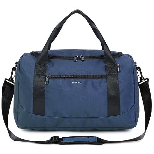 ECOHUB 20L Handgepäck Tasche, für Ryanair handgepäck 40x20x25, Faltbare Reisetasche Handgepäck Flugzeug, Wasserabweisend Sporttasche mit Schultergurt, Weekender Tasche Herren Damen(Blau) ECOHUB 20L Handgepäck Tasche, für Ryanair handgepäck 40x20x25, Faltbare Reisetasche Handgepäck Flugzeug, Wasserabweisend Sporttasche mit Schultergurt, Weekender Tasche Herren Damen(Blau) von ECOHUB