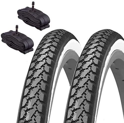 2 Reifen 700 x 35 C + Amerika Straßenreifen Weiß City Bike Trekking 2 Reifen 700 x 35 C + Amerika Straßenreifen Weiß City Bike Trekking von ECOVELO