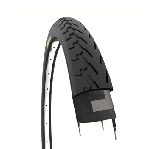 ECOVELO 1 x Reifen 700 x 35 28 x 1 5/8 x 1 3/8 (37-622) 700 x 35C Schwarz für City Bike, Straße, Trekking | Straßenreifen schwarz aus Gummi von ECOVELO