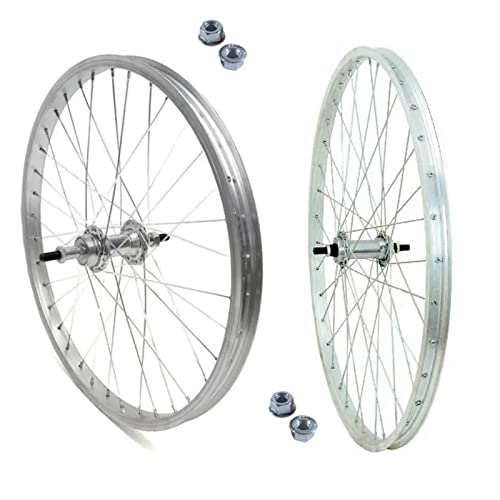 C2675AST+C2675PS6 Felge vorne + hinten 26 x 1,75 Zoll CityBike Cruiser Räder aus Aluminium/Stahl Muttern inklusive von ECOVELO