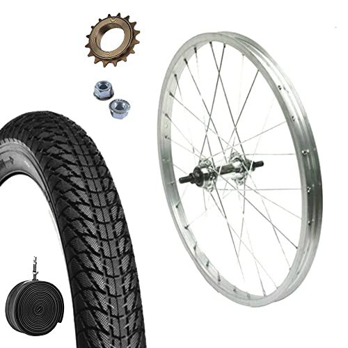 Rad / Felge hinten 20 x 1,75 + Ritzel 16 Zähne + Reifen + Schlauch | für Fahrräder Graziella Epoche MTB Rad / Felge hinten 20 x 1,75 + Ritzel 16 Zähne + Reifen + Schlauch | für Fahrräder Graziella Epoche MTB von ECOVELO