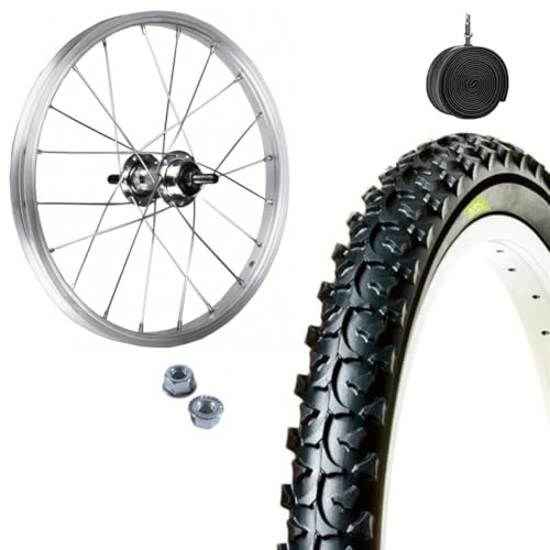 Vorderrad Felge 16 x 1,75 aus Aluminium + Dübelabdeckung MTB 16 x 1,75 + Fahrradschlauch 16 Zoll Vorderrad Felge 16 x 1,75 aus Aluminium + Dübelabdeckung MTB 16 x 1,75 + Fahrradschlauch 16 Zoll von ECOVELO