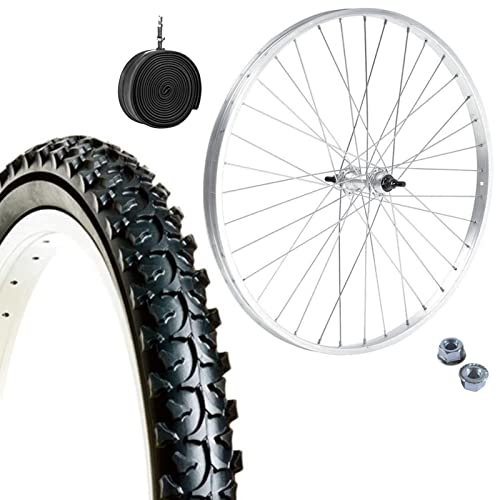 Vorderrad Felge 20 x 1,75 aus Aluminium + MTB-Reifen 20 x 1,95 + Schlauch Mountain Bike 20 Zoll von ECOVELO