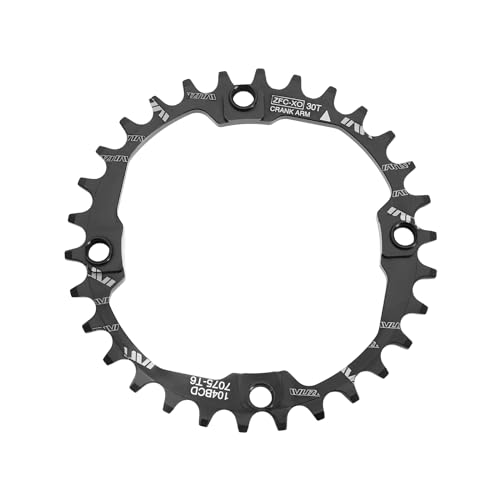 ECSiNG 104BCD Fahrradkettenblatt Schmales Breites Kettenblatt 30T Fahrrad Einzelnes Rundes Kettenblatt für 8 9 10 11 12 Geschwindigkeit Rennrad Mountainbike BMX MTB ECSiNG 104BCD Fahrradkettenblatt Schmales Breites Kettenblatt 30T Fahrrad Einzelnes Rundes Kettenblatt für 8 9 10 11 12 Geschwindigkeit Rennrad Mountainbike BMX MTB von ECSiNG