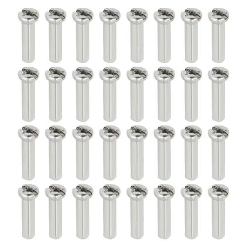 ECSiNG 100 Stück Fahrradspeichennippel Passend für 14G / 2 Mm Durchmesser Speichen Mountainbike Rennrad Silber Stahl 16 Mm Lang Fahrradersatzzubehör ECSiNG 100 Stück Fahrradspeichennippel Passend für 14G / 2 Mm Durchmesser Speichen Mountainbike Rennrad Silber Stahl 16 Mm Lang Fahrradersatzzubehör von ECSiNG