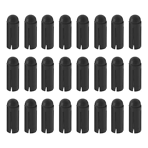 ECSiNG 24 Stück 90 Grad Dart Flügelschutz Aluminiumlegierung Dart Flugschutz Professionelles Wettkampf Dart Zubehör 3 mm X 8,5 mm Schwarz von ECSiNG