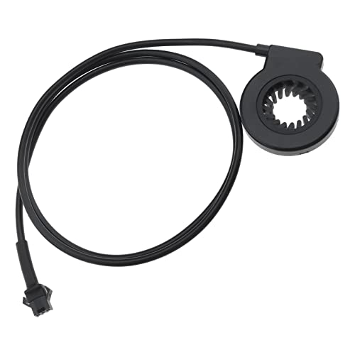 ECSiNG Elektrisches Fahrradpedal KT-V12L 12 Magnete Dual Hall Assist Sensor PAS Pedalsystem 3-poliger SM Stecker Kadenzgeschwindigkeit E-Bike Sensor Zubehör Schwarz ABS von ECSiNG