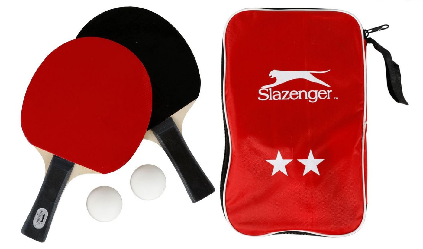 EDCO Softball Slazenger Tischtennis-Set 5-teilig Tischtennisschläger Tischtennisbäll von EDCO