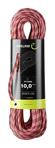 EDELRID Kletterseil Python 10,0 mm Einfachseil, Länge:70 Meter, Farbe:200 red von EDELRID