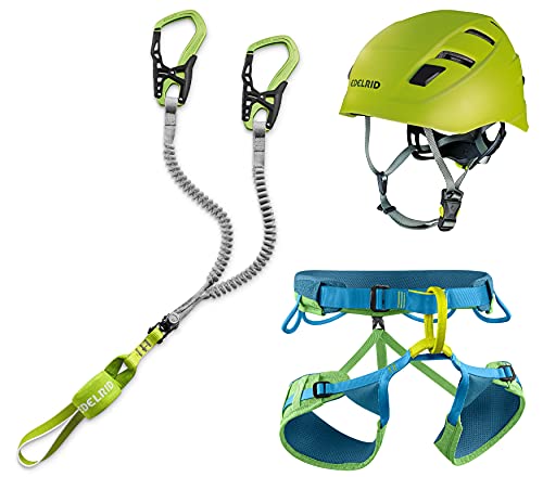 EDELRID Klettersteigset Cable Comfort 6.0 + Gurt Größe L + Kletter-Helm von EDELRID