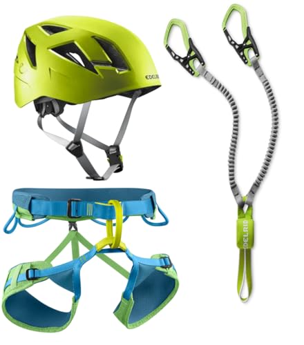 EDELRID Klettersteigset Cable Kit 6.0 + Gurt Größe M + Kletter-Helm von EDELRID