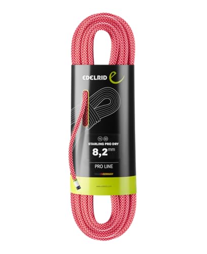 EDELRID Starling Pro Dry 8,2 mm Halbseil, pink, 50m von EDELRID