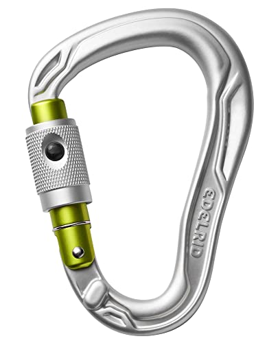 EDELRID Unisex – Erwachsene HMS Bullet PermaLock Carabiner, Silver, one Size von EDELRID