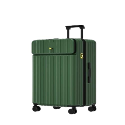 EETYREBR Koffer 20-Zoll-Trolley-Koffer for Männer Und Frauen, 24-Zoll-Geschenk-Trolley-Koffer, Business-Boarding-Koffer Handgepäck(Green,24in) von EETYREBR