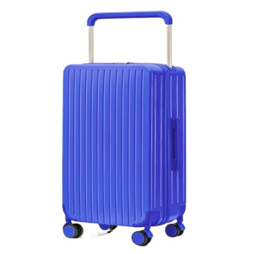 EETYREBR Koffer Breites Trolley-Gepäck, Damen-Universal-Radgepäck, Großhandel, 20-Zoll-Passwort-Box, ausgewählte Herrentaschen Handgepäck(Blue,24) von EETYREBR