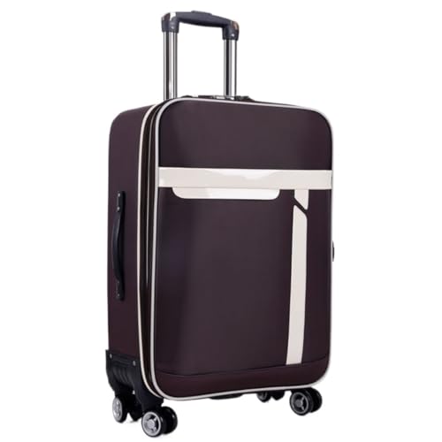 EETYREBR Koffer Gepäck Herren Trolley Koffer Universalräder Student Oxford Stoff Leder Koffer Passwort Box Koffer Handgepäck(H) von EETYREBR