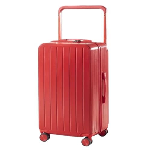 EETYREBR Koffer Gepäck-Trolley-Box, Stark Und Langlebig, Personalisiertes Passwort, Universelles Rad, Koffer, Passwort-Box Handgepäck(Red,26in) von EETYREBR