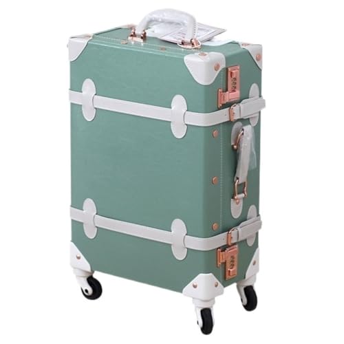 EETYREBR Koffer Kleiner, Frischer Trolley-Koffer, Retro-Koffer, Rollkoffer for Damen, Modischer Boarding-Koffer, Koffer Handgepäck(G) von EETYREBR