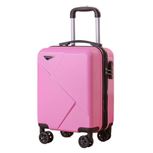 EETYREBR Koffer Mini-Kindertrolley for weibliche Studenten, leichte kleine Boarding-Code-Box for männliche Studenten Handgepäck(Pink) von EETYREBR