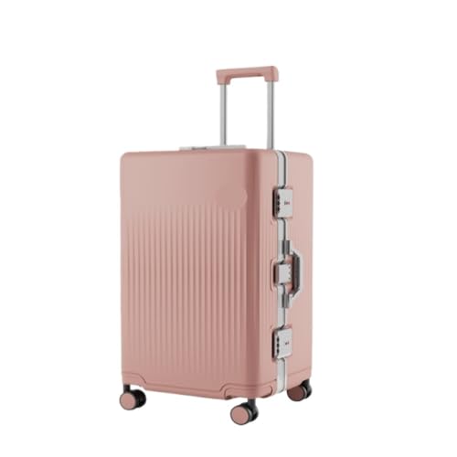 EETYREBR Koffer Multifunktionaler Sport-Trolley, 28-Zoll-Universalrad-Koffer, Passwort-Koffer mit Aluminiumrahmen Handgepäck(Pink,28in) von EETYREBR